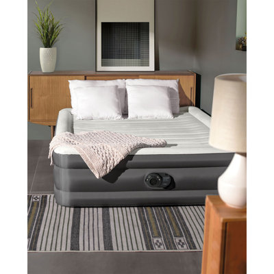 Truaire 18" Air Mattress with Lumbar Support and Built-in-pump by Intex
