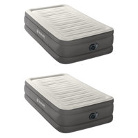 Intex TruAire Luxury Air Mattress w/ Fiber Tech & Built In Electric Pump, 2 Pack by Intex