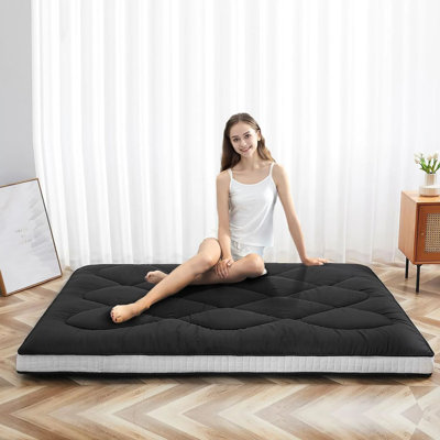 Japanese Futon Floor Mattress, Twin/Full/Queen Size, Floor Mattress Pad, Portable Foldable Tatami Mat by JTANGL