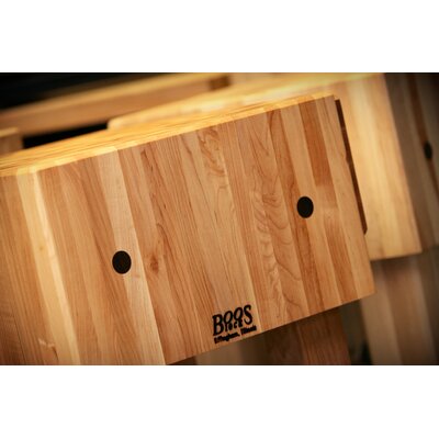 Pro Chef Kitchen Cart with Butcher Block Top