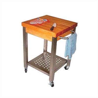 Cucina Technica Prep Table with Maple Top by John Boos