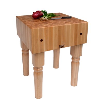 BoosBlockPrep Table with Butcher Block Top by John Boos