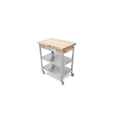 Cucina Elegante Kitchen Cart with Wood Top by John Boos