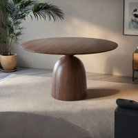 Vintage Round Dining Table by Sleek Surface Designs