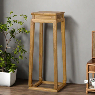 Flower stand Solid wood storage pot stand indoor by Sleek Surface Designs