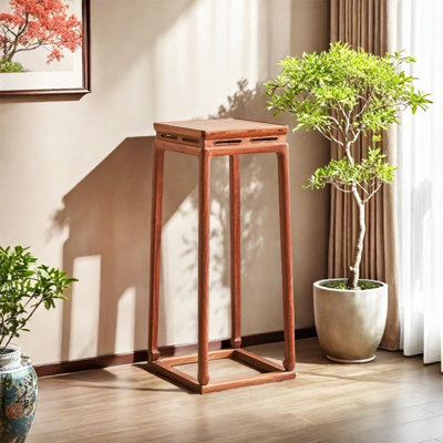 Flower rack Chinese style all solid wood high shel by Sleek Surface Designs