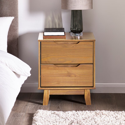 Jerred 2 - Drawer Solid Wood Nightstand by George Oliver