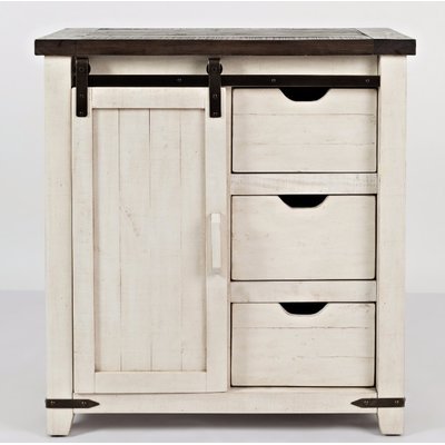 Hemsworth Solid Wood 1 - Door Accent Cabinet by Laurel Foundry Modern Farmhouse