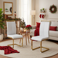 Lorenzo Modern Dining Chairs - Parsons Design Padded Kitchen Chairs by Wrought Studio