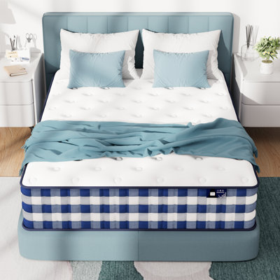 Noelani 10" Cooling Medium Hybrid Memory Foam Mattress with CertiPUR-US Certified Foam-10-Year Warranty by Alwyn Home
