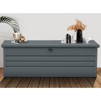 260 Gallon Metal Outdoor Deck Box Waterproof, Extra Large Patio Storage Box by GhomeG
