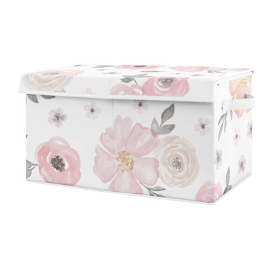Watercolor Floral Sweet Jojo Designs Fabric Toy Box by Sweet Jojo Designs