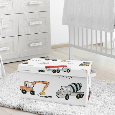 Construction Truck Toy Box