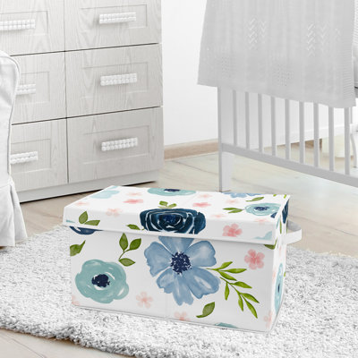 Watercolor Floral Toy Box