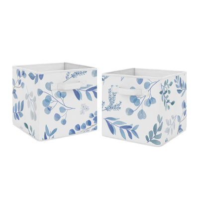 Botanical Leaf Fabric Toy Box by Sweet Jojo Designs
