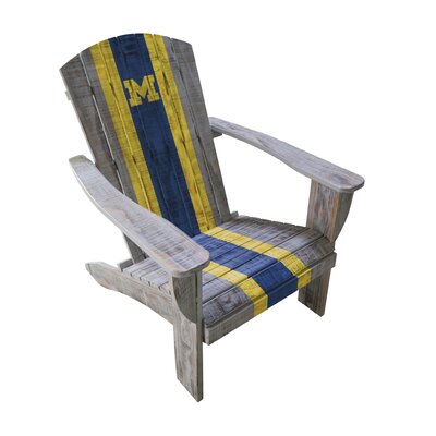 NCAA Wood Adirondack Chair by Fan Life