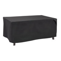Modern Leisure Black Diamond Patio Ottoman/Coffee Table/Fire Pit Cover, 48"L x 25"W x 18"H, Black by Modern Leisure