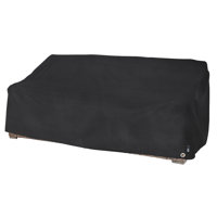 Modern Leisure Black Diamond Patio Loveseat Cover, Waterproof, 82.5"L x 38"W x 38.25"H, Black by Modern Leisure