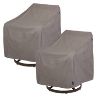Modern Leisure Garrison Patio Swivel Lounge Chair Cover, 2-PK, 37.5"L x 39.25"W x 38.5"H, Granite by Modern Leisure