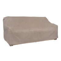 Modern Leisure Garrison Patio Loveseat Cover, Waterproof, 66"L x 40"W x 39"H, Sandstone by Modern Leisure