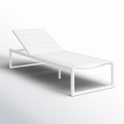Armando Outdoor Aluminum Chaise Lounge