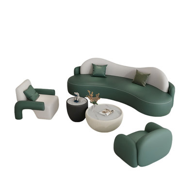 Simple beauty salon barbershop rest sofa set