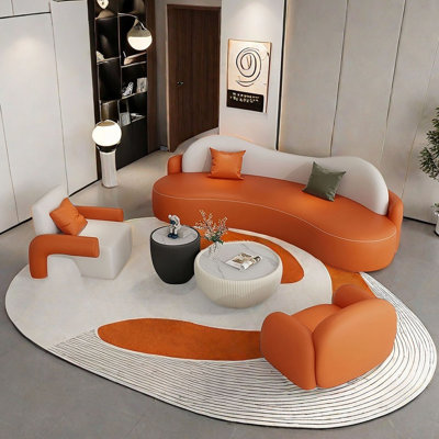 Simple beauty salon barbershop rest sofa set by KANGLY