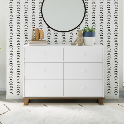 Modern 6 Drawer Double Dresser by Storkcraft