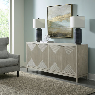 Emry Four Door Accent Cabinet w/ Adjustable Shelves by Hokku Designs