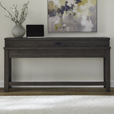 Trenea Console Bar Table w/ Charging Station by Ivy Bronx