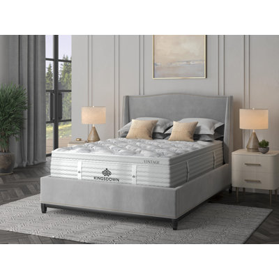 Kingsdown Vintage 15.5" Medium Firm Euro Pillow Top Hybrid Mattress by Kingsdown