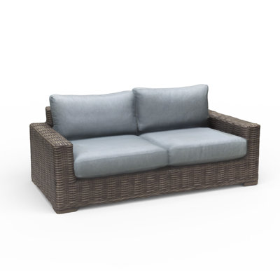 Rattan Wicker Deep Seating Large Loveseat by Kinger Home