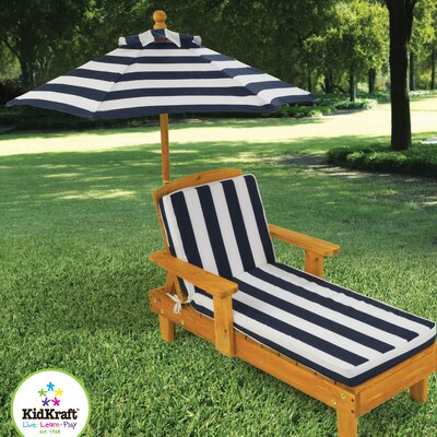 Outdoor Wood Chaise Children