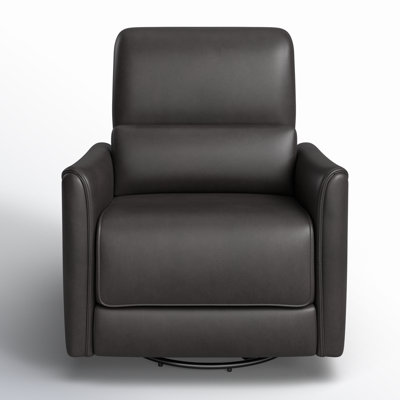 Santo Genuine Leather Swivel Power Recliner