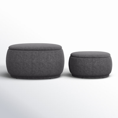 Hoya 2 - Piece Upholstered Storage Ottoman by AllModern