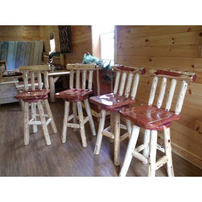 Rhianna Swivel Bar & Counter Stool by Millwood Pines