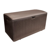 Outdoor 105 Gallon Resin Deck Box by Plastic Development Group