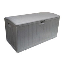 Outdoor 105 Gallon Resin Deck Box by Plastic Development Group