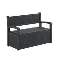 70-Gallon Outdoor Storage Bench, Outdoor Storage Box Waterproof Design with Pre-Lock Feature, Deck Box Perfect for Patio Storage by KAMABOKO