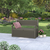 70-Gallon Outdoor Storage Bench, Outdoor Storage Box Waterproof Design with Pre-Lock Feature, Deck Box Perfect for Patio Storage by KAMABOKO