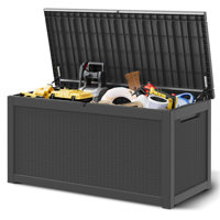 57.9"W 230 Gallon Durable Waterproof Resin Deck Box by KAMABOKO