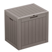 31 Gallon Waterproof Durable Lockable Deck Box with Seat by KAMABOKO