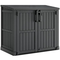 280 Gallon Outdoor Resin Lockable Deck Box by KAMABOKO