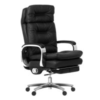 Kinnls Vane Executive Massage Chair – Genuine Leather Elegance, Built-in Footrest Feature, Perfect for High-level Management and Stress Relief by Kinnls