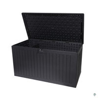 260 Gallon Resin Outdoor Deck Box Waterproof, Extra Large Patio Storage Box With Lockable Storage Containers by KAQCVIN