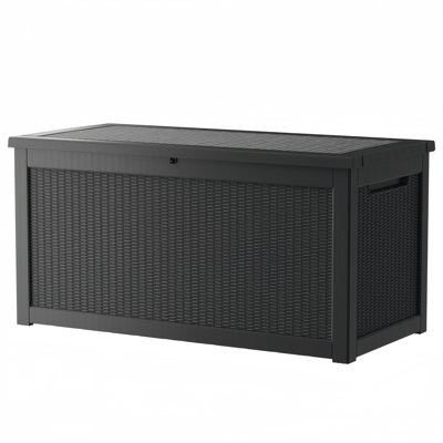 Yardgrace 320 Gallons Water Resistant Resin Lockable Deck Box by Yardgrace
