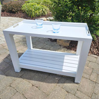 Easy Outdoor Bar Cart With Removable Tray by Kettler USA