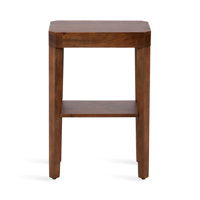 Ardentown Solid Wood Side Table with Storage by Kate and Laurel