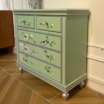 Painted 5-Drawer Accent Chest & Entryway Cabinet by Vivid Space Creation