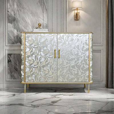 Simple Light Luxury Multi-functional Decor Cabinet by Vivid Space Creation
